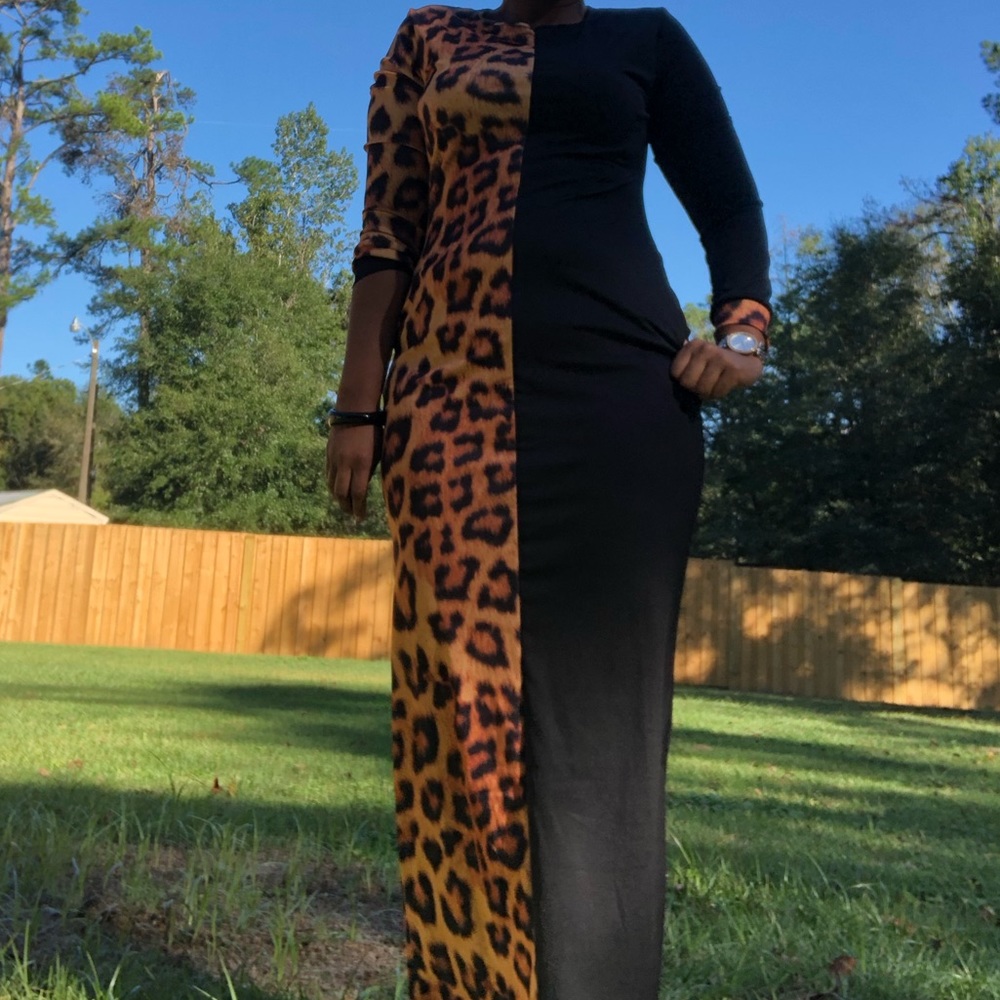 Choose Choose Your Side Animal Print Maxi